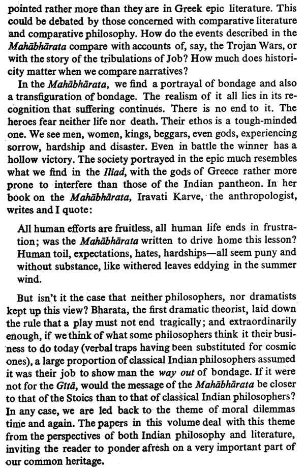 Moral Dilemmas in the Mahabharata