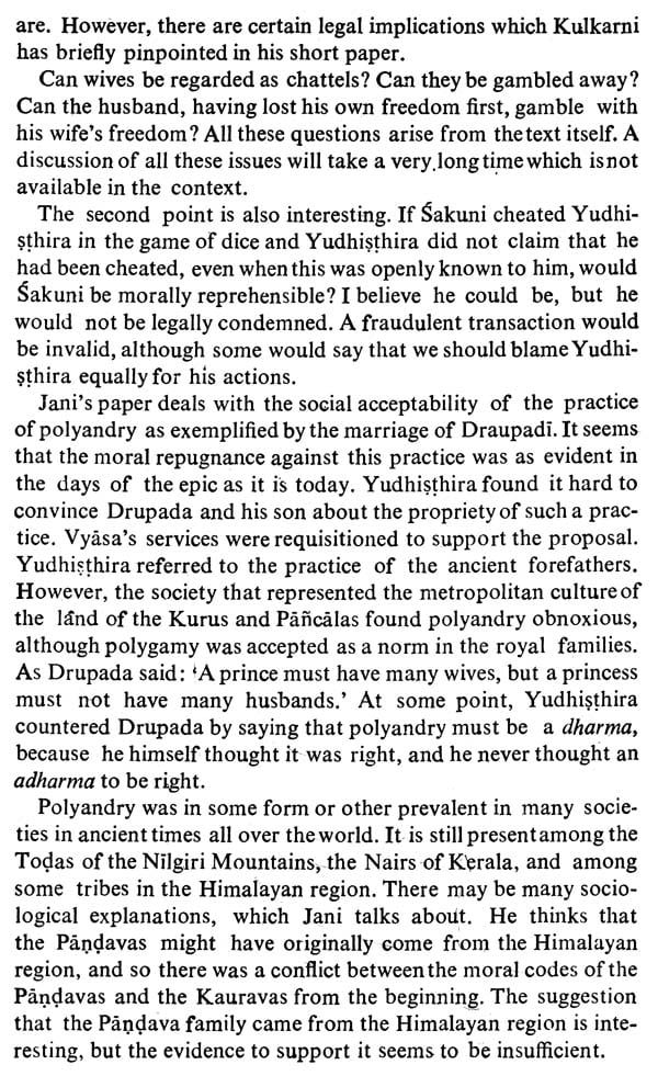 Moral Dilemmas in the Mahabharata