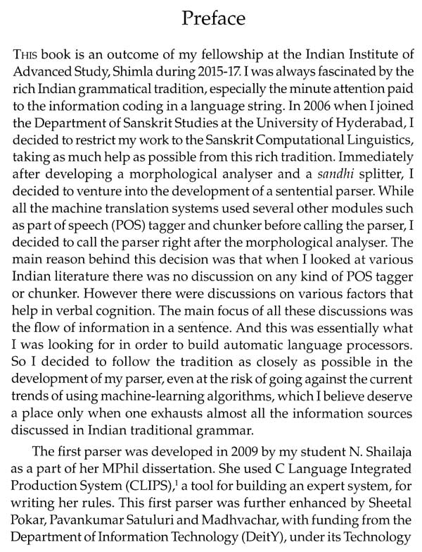 Sanskrit Parsing,Based on the Theories of Sabdabodha