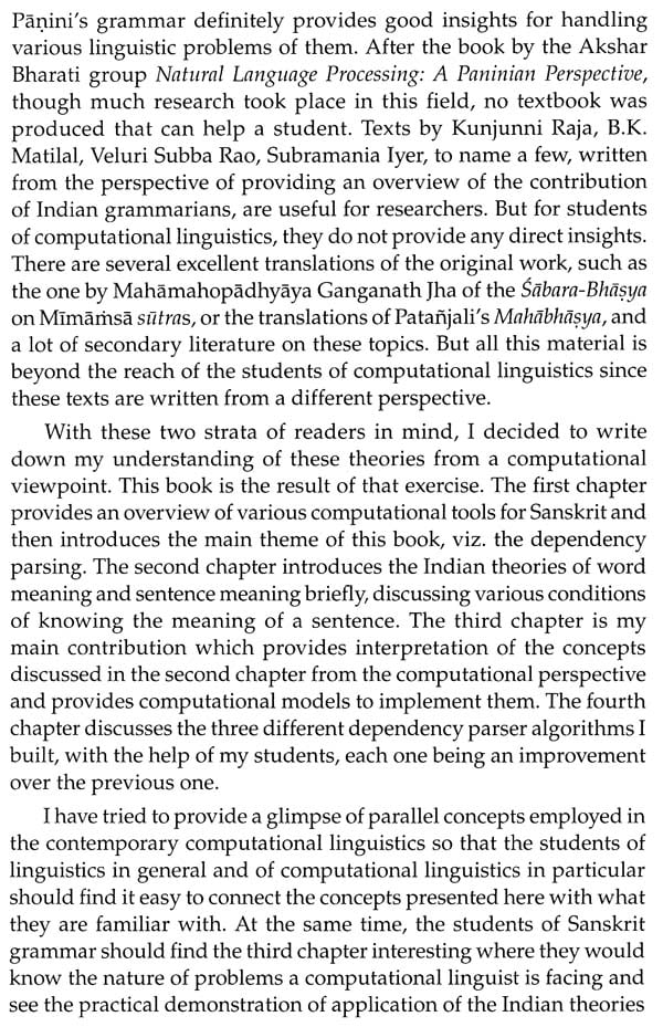 Sanskrit Parsing,Based on the Theories of Sabdabodha