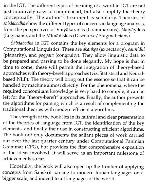 Sanskrit Parsing,Based on the Theories of Sabdabodha