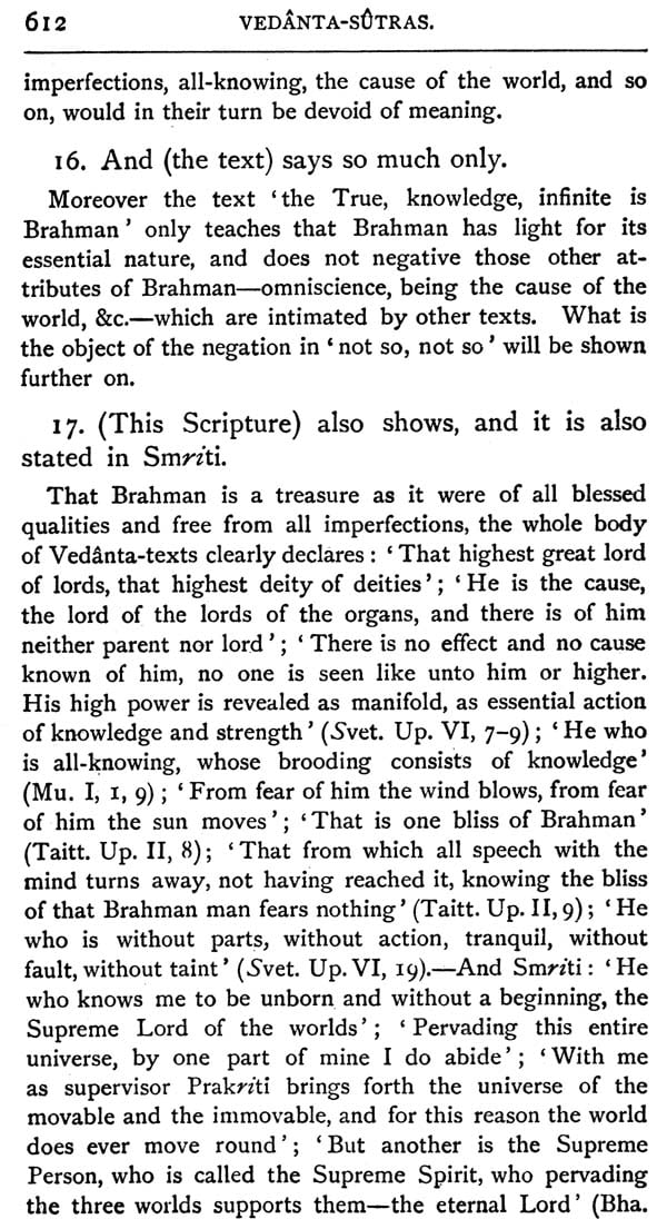 The Vedanta-Sutras (SBE Vol. 48): Part III: With the Commentary by Ramanuga