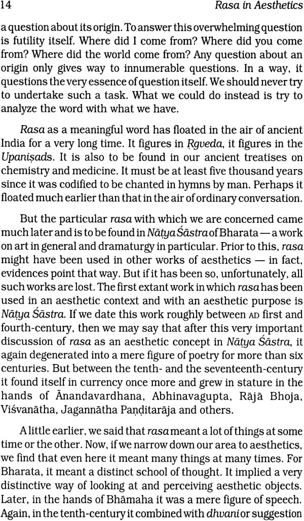 Rasa in Aesthetics - An Application of Rasa Theory to Modern Western Literature