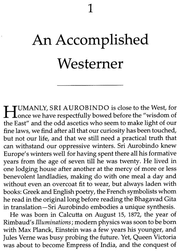 Sri Aurobindo or The Adventure of Consciousness