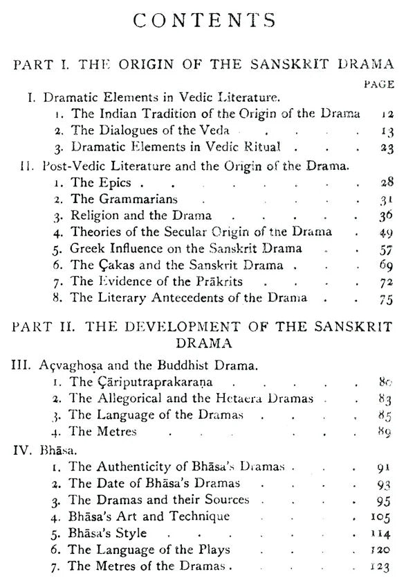 The Sanskrit Drama: In its Origin, Development Theory and Practice