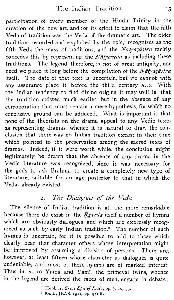 The Sanskrit Drama: In its Origin, Development Theory and Practice