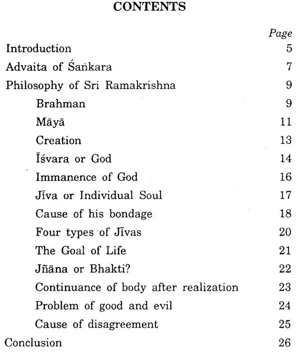 Philosophy Of Sri Ramakrishna