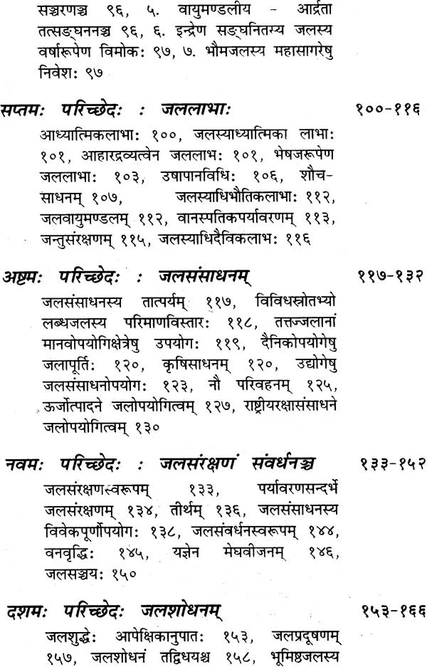 संस्कृत साहित्ये जलविज्ञानम्: Water Science in Sanskrit Literature