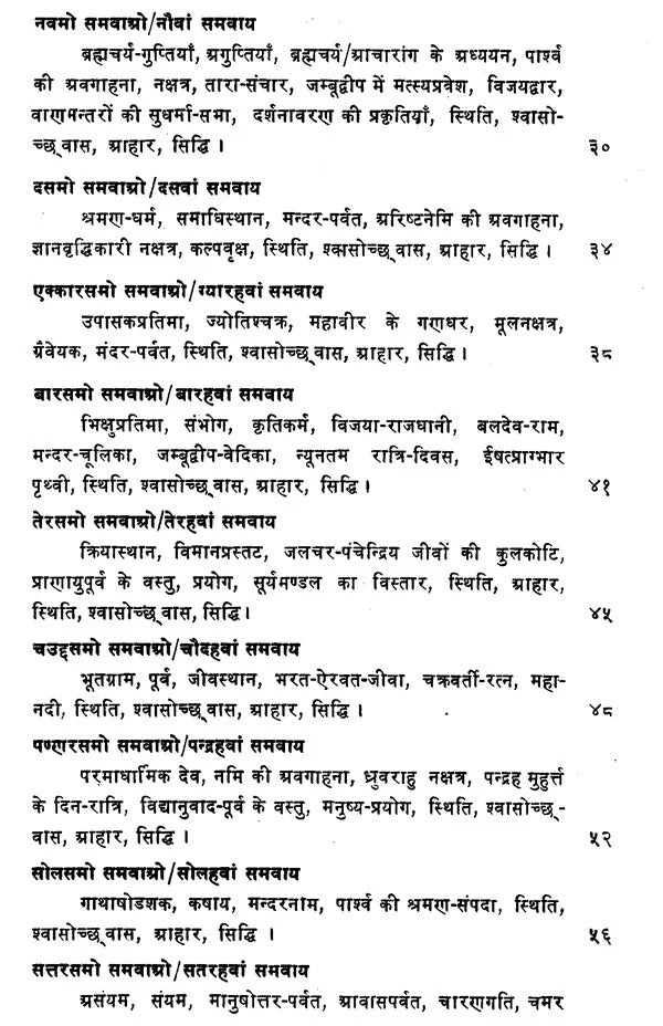 समवाय - सुत्तं- Samavay Suttam