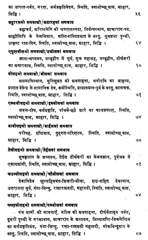 समवाय - सुत्तं- Samavay Suttam