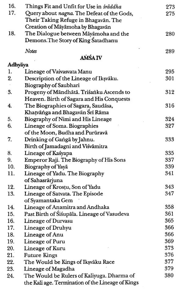 Sri Visnu Puranam Part 2 (Amsa IV-Amsa VI) (Ancient Indian Tradition and Mythology Vol. 82)