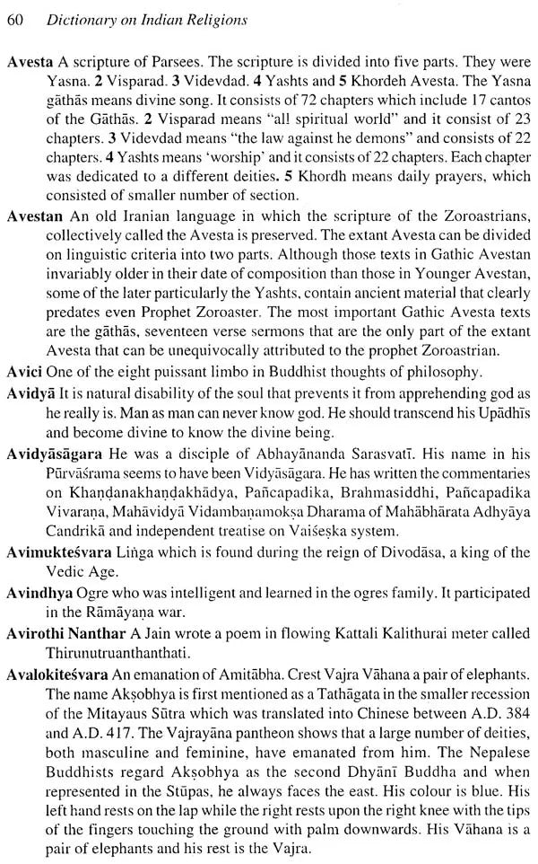 Dictionary On Indian Religions (in 2 Vol Set)