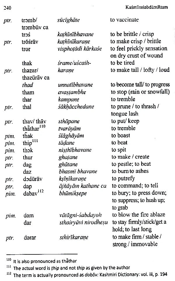 Kasmirasabdamrtam- A Critical Study