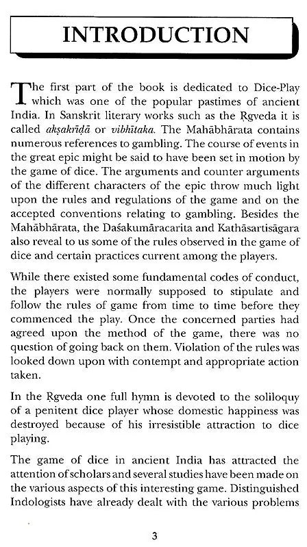 Dice Play and Origin of Chess in Sanskrit Literature