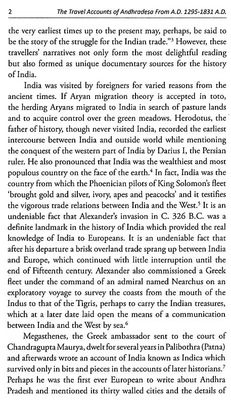 The Travel Accounts of Andhradesa - From A.D. 1295-1831 A.D.