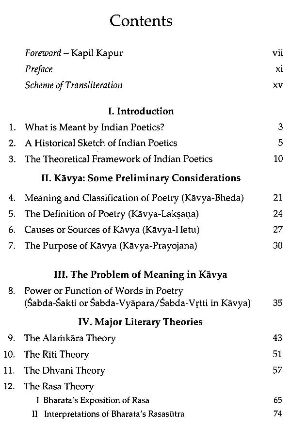 An Introduction to the Study of Indian Poetics