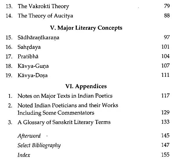 An Introduction to the Study of Indian Poetics