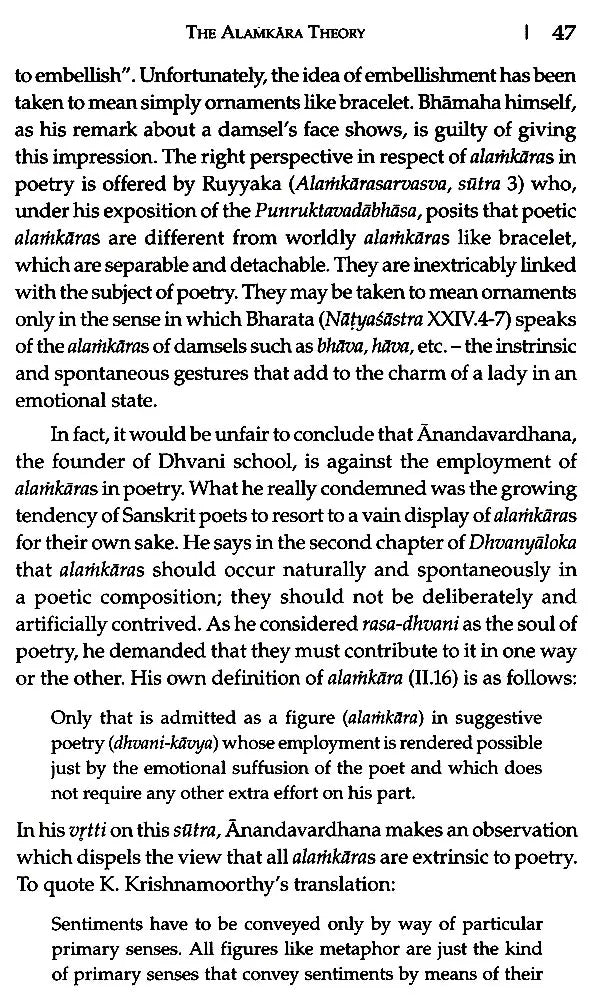 An Introduction to the Study of Indian Poetics